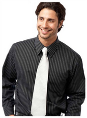 Pinstriped Business Shirt images
