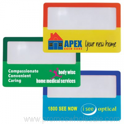 Full Colour Clear Credit Card Size Magnifier