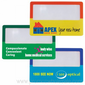 Cores claras de cartão de crédito tamanho lupa small picture