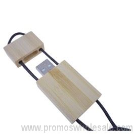 Bamboo Lanyard USB Flash Drive
