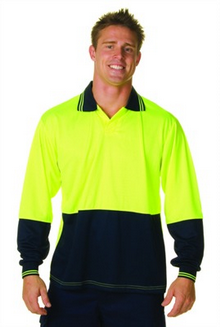 Hi Vis Long Sleeve Food Polo images