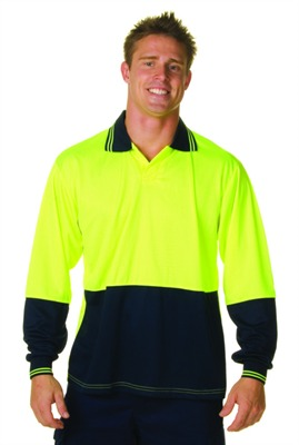 Hi Vis lung maneca alimentare Polo