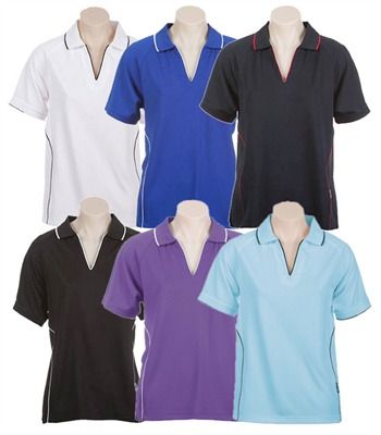 Senhoras corte a camisa Polo