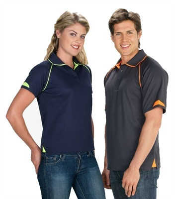 Ladies Fluro Poly Cotton Polo