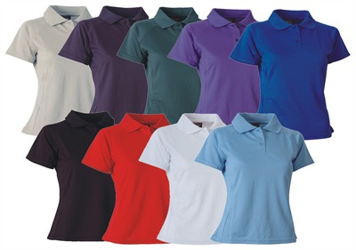 Camisa de Polo de las señoras Full color