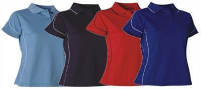 Mesdames écran imprimé Polo Shirt