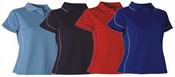 Ladies Screen Printed Polo Shirt images