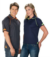 Mens Fluro împodobite tricou Polo images