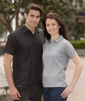 Mens Waffle Knit Polo Shirt images