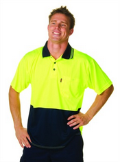 Two Tone Fluro Polo images