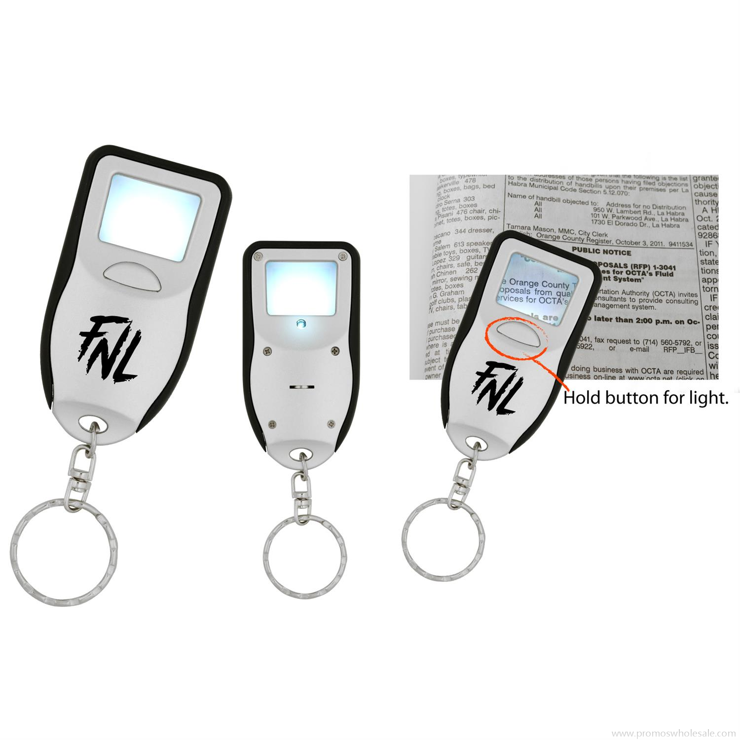 Magnifying Keyring