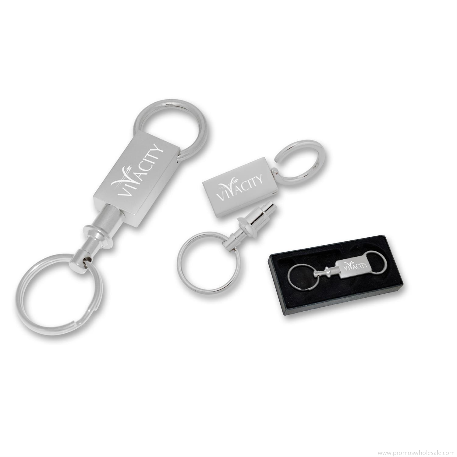 Metal Valet Keychain