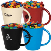 M &amp; Ms en tasse à café en acier inoxydable coloré images