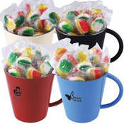 Traffic Lollipops In Coloured Double Wall Coffee Mugs images