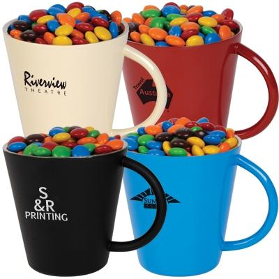 M&Ms In Coloured Stainless Steel Coffee Mug