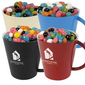 Assorted Colour Jelly Beans In Coloured Coffee Mugs small picture