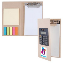 Prancheta de papelão promocional / caderno / calculadora images
