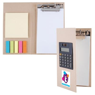 Presse-papiers en carton promotionnel / Notebook / calculatrice