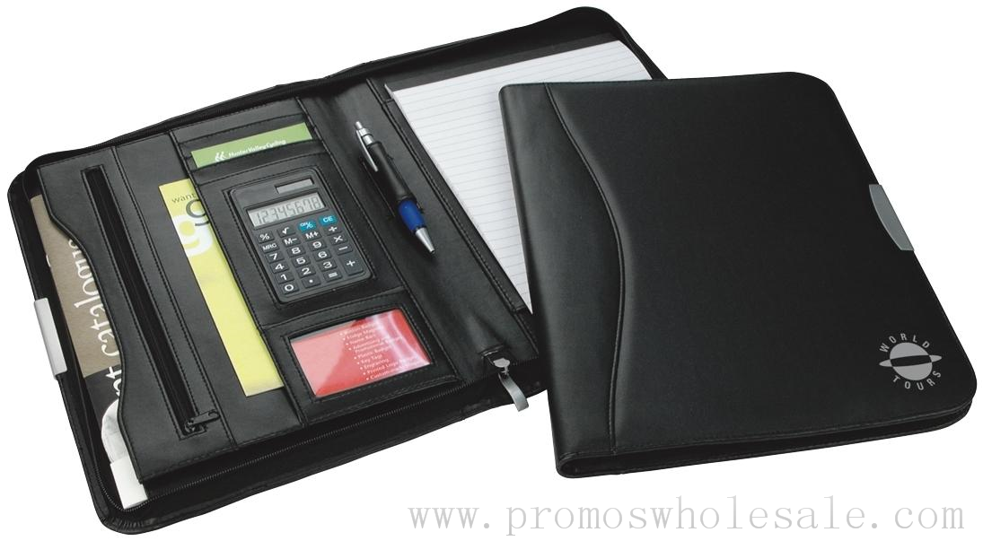 Promotional Oxford Calculator Zip Portfolio