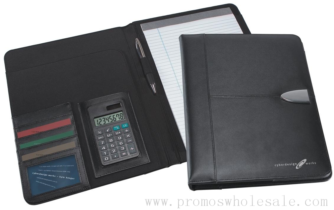 Promotional Stratford Leather Calculator Portfolio