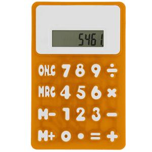 Small rubbery flexible calculator