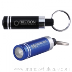 LED Aluminium Torch Key Rings