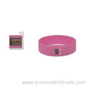 Watch in Silicon wristband