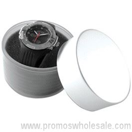 Watch Plastic Box With Tin Lid