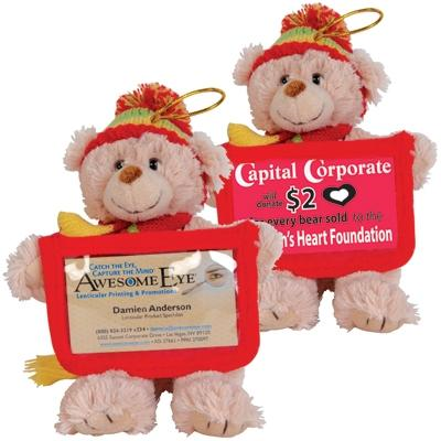 Versatile Card Bear with Beanie