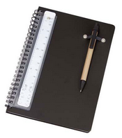 A5-ös notebook együtt toll és a skála vonalzó images