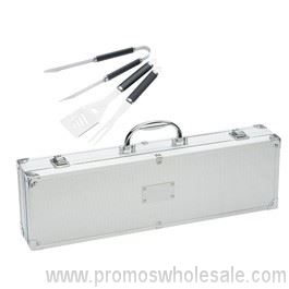 En acier inoxydable pour Barbecue Set Etui