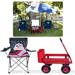 Tailgate Chair, Cooler, Wagon and Umbrella Combo