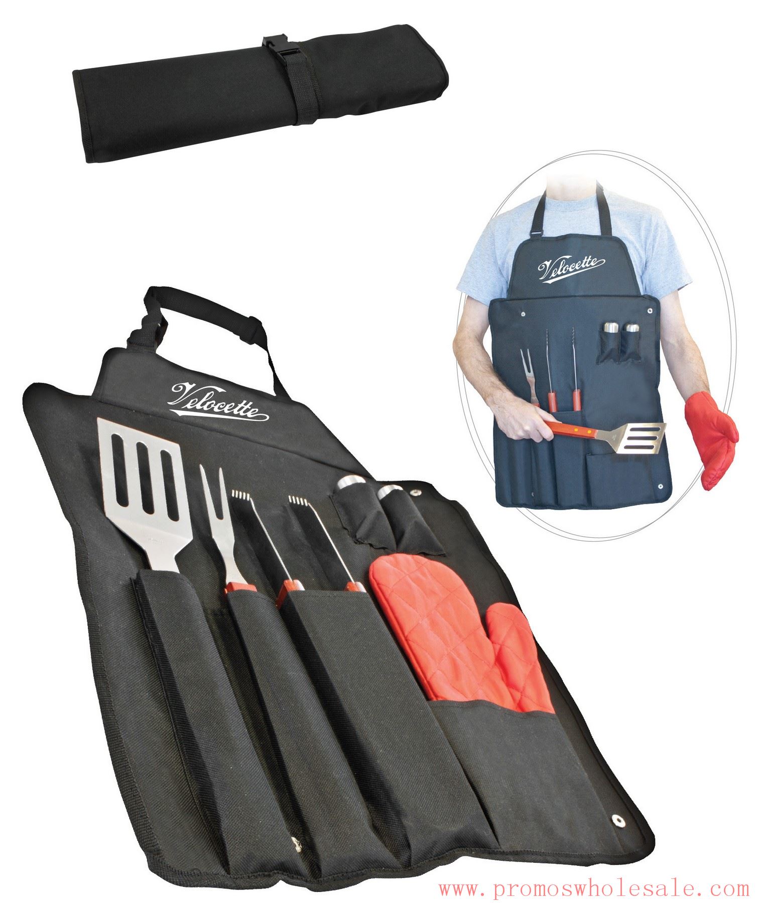 7 PC BBQ grembiule Set