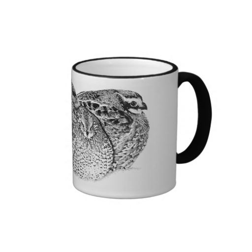 Bob White Quail Ringer Coffee Mug