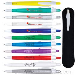 Digital Printed Torpedo Ballpoint Pen - Blue Ink