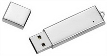 Silver Metal Flash Drive images