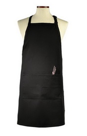 Black Deluxe Long Bib Apron images