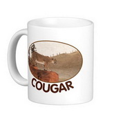 Koncentráció - Cougar klasszikus fehér kávé bögre images