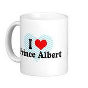 Uwielbiam klasyczny biały kubek kawy księcia Alberta, Kanada images
