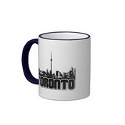 Toronto Skyline Ringer Coffee Mug images