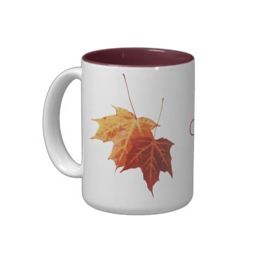 Maple leaves Canada mug
