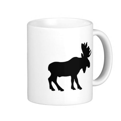 Moose Basic White Mug