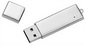 Silver Metal Flash Drive small picture
