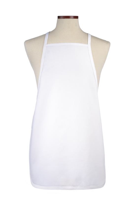 White Short Bib Apron