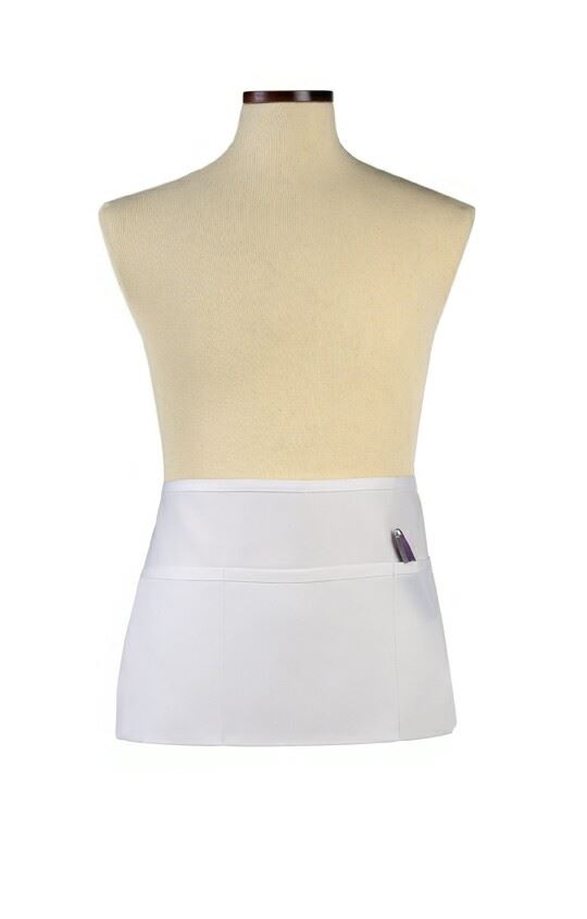 Tablier blanc taille