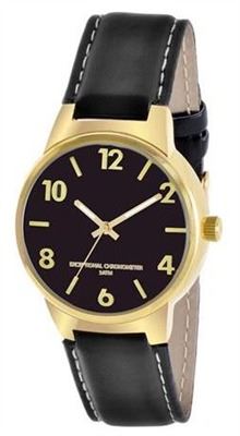 Oro negro Vestido reloj