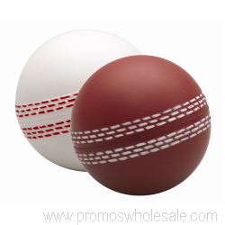 Balle de Cricket anti-stress (blanc ou rouge)
