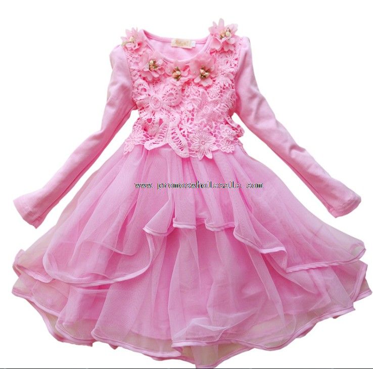 Robe de princesse belle fleur fille