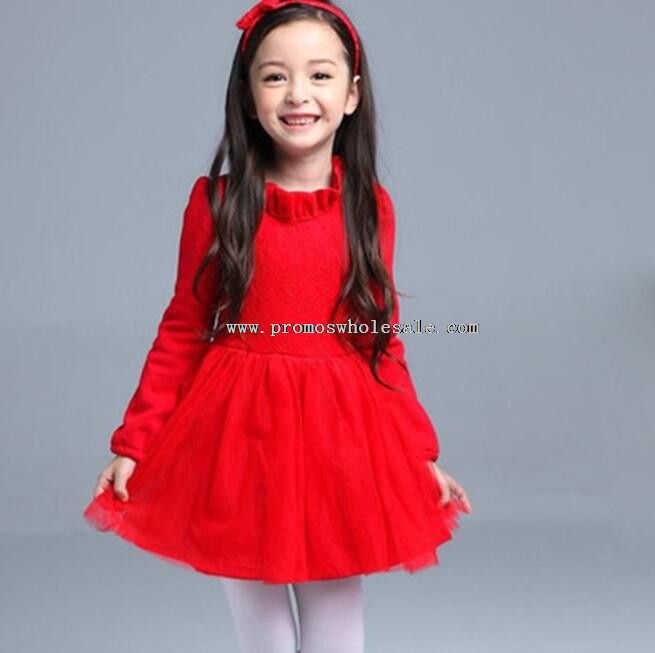 lace material pure color dress