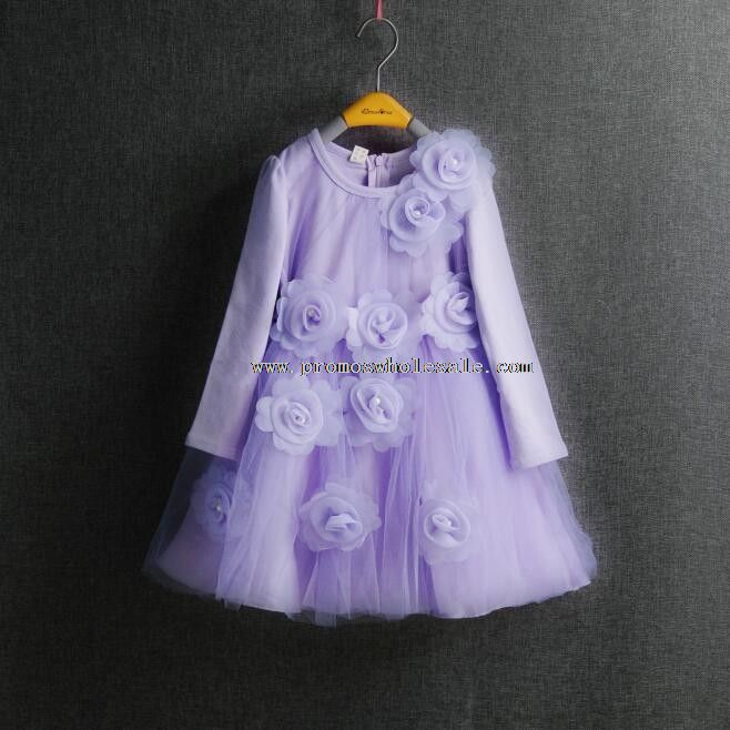 long sleeve puffy dress